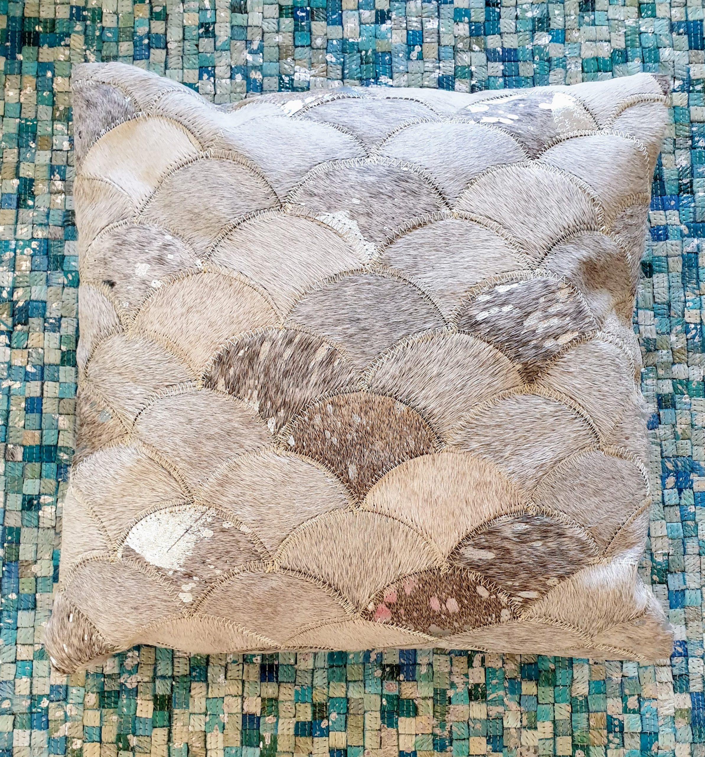 Neutral Grey Silver Mermaid Cushion Cover - neutral cushion covers by The Cinnamon Room